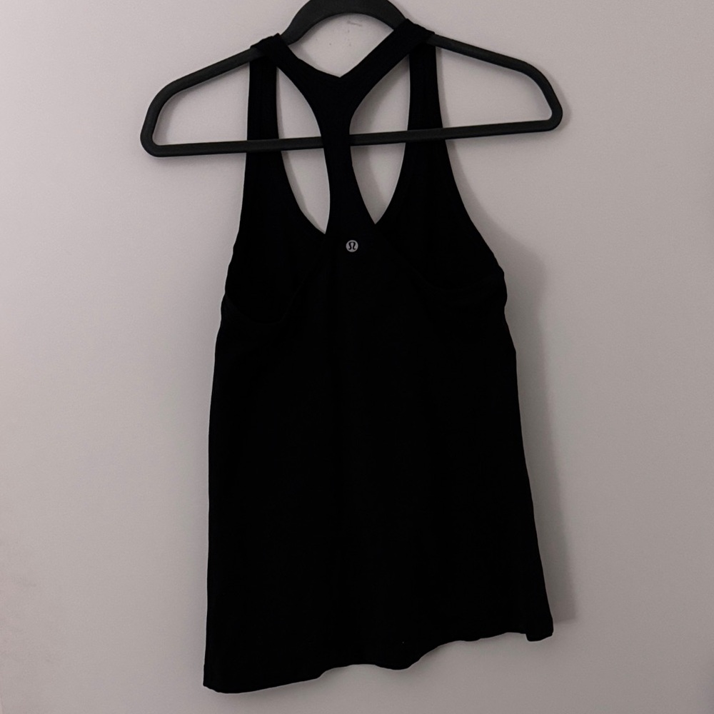 LULU LEMON Black Racerback Tank Top
